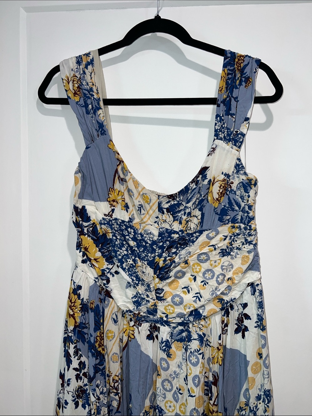 Free People Sasha Floral Mesh Floral Patchwork Maxi Dress Size XLarge DL2 - Picture 7 of 16